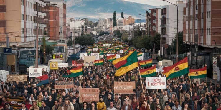 Crise économique en Bolivie : des milliers de manifestants dans les rues - Viral Mag Des milliers de Boliviens ont manifesté à La Paz pour exhorter le gouvernement à agir face à la grave crise économique qui frappe le pays depuis plus dun an Viral Mag