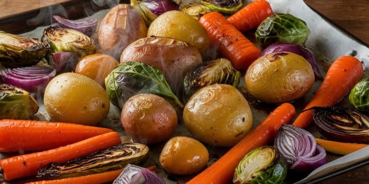 Découvrez Les Secrets Pour Des Légumes Rôtis Parfaits à Chaque Fois - Viral Mag Maîtrisez lart de rôtir les légumes comme un pro Nos astuces infaillibles vous garantissent des légumes croustillants et savoureux à tous les coups Découvrez comment Viral Mag