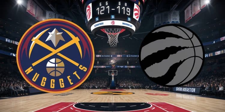 Denver Nuggets s’imposent 121-119 face aux Raptors dans un match NBA palpitant - Viral Mag Dans un duel au sommet de la NBA les Denver Nuggets ont arraché une victoire serrée 121 119 contre les Toronto Raptors Découvrez les temps forts de cette rencontre haletante Viral Mag