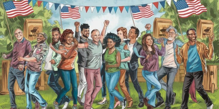 Des Concerts Itinérants pour Apaiser les Tensions Électorales aux États-Unis - Viral Mag Face à langoisse de lélection présidentielle américaine des artistes et musiciens se mobilisent pour adoucir latmosphère avec des concerts itinérants inspirants à travers le pays Viral Mag