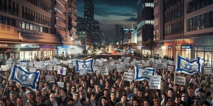 Des milliers d’Israéliens manifestent contre le limogeage du ministre de la Défense - Viral Mag Des milliers dIsraéliens ont manifesté à Tel Aviv contre le limogeage du ministre de la Défense Yoav Gallant Ils réclament la priorité à un accord sur les otages à Gaza Le nouveau ministre Israël Katz est appelé à agir Viral Mag