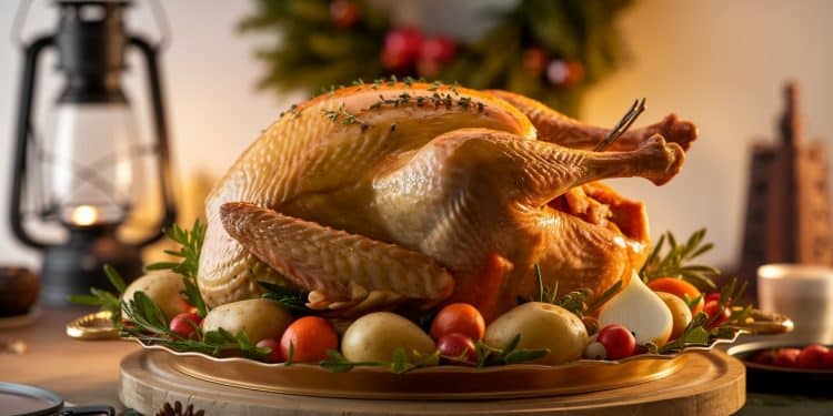 Découvrez notre recette facile et délicieuse de dinde rôtie aux herbes qui émerveillera vos convives lors des repas de fêtes Moelleuse et parfumée    Viral Mag