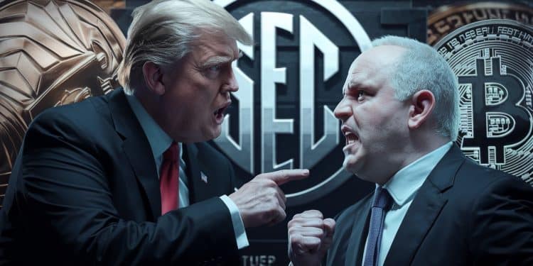 Donald Trump promet de limoger le président de la SEC Gary Gensler s’il est élu - Viral Mag La promesse phare de Donald Trump envers la communauté crypto Démettre le président actuel de la SEC Gary Gensler très critiqué pour sa position dure envers les actifs numériques Viral Mag