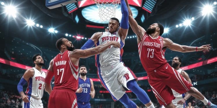 Duel Passionnant en Perspective : Les Pistons Défient les Rockets - Viral Mag Les Pistons de Détroit sapprêtent à affronter les Rockets de Houston dans un match NBA très attendu Deux équipes déterminées à lemporter Viral Mag