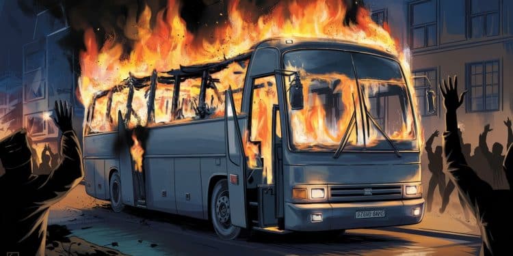 Émeutes à Rillieux-la-Pape : La Tension Monte Après Deux Nuits de Violences - Viral Mag Des émeutes secouent Rillieux la Pape pour la deuxième nuit consécutive Deux bus incendiés un policier blessé La situation reste tendue dans cette banlieue lyonnaise Viral Mag