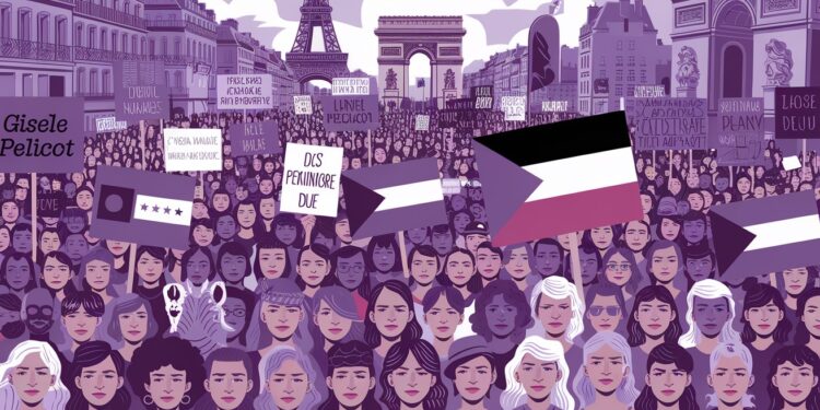 Des milliers de manifestants ont défilé à Paris contre les violences sexistes et sexuelles mettant à lhonneur la cause palestinienne et Gisèle Pelicot   Viral Mag