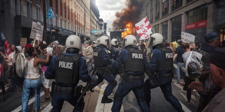 La Géorgie plongée dans une crise politique post électorale  manifestations dispersées présidente demande lannulation du scrutin   Viral Mag
