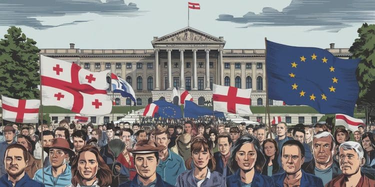 Géorgie : Manifestations Massives Contre Des Fraudes Électorales Présumées - Viral Mag Des milliers de Géorgiens pro européens manifestent pour dénoncer les fraudes électorales présumées du parti au pouvoir lors des législatives doctobre Lopposition refuse de reconnaître les résultats officiels Viral Mag