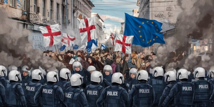 Découvrez comment le mouvement de résistance en Géorgie samplifie face à la répression brutale du gouvernement contre les aspirations européennes   Viral Mag