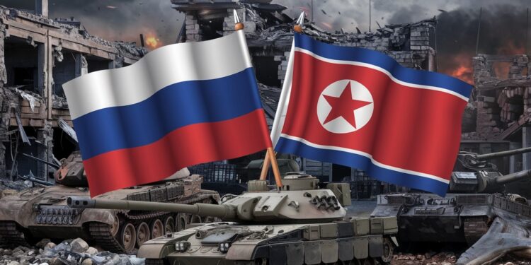 Guerre en Ukraine : La Russie Renforce ses Liens avec la Corée du Nord - Viral Mag Alors que la guerre en Ukraine sintensifie la Russie se tourne vers la Corée du Nord pour un soutien militaire et diplomatique Cette alliance inquiétante soulève des questions sur lavenir du conflit   Viral Mag