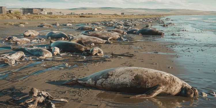 Au Kazakhstan plus de 530 phoques de la Caspienne une espèce menacée dextinction ont été retrouvés morts en seulement deux semaines Les autorités pointent du doigt la pollution marine et les maladies infectieuses comme causes probables de cette tragédie écologique   Viral Mag