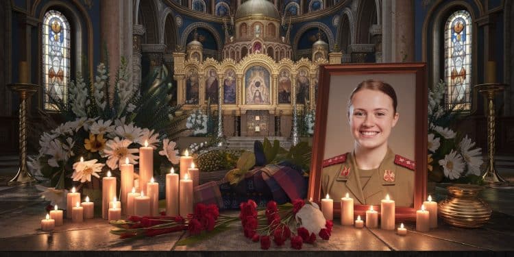 Hommage Émouvant à Une Infirmière Militaire Ukrainienne Tuée Au Front - Viral Mag Un dernier adieu poignant à Kiev pour Maria Khrystyna Dvoïnik une courageuse infirmière de 32 ans qui a perdu la vie en évacuant des soldats blessés dans lest de lUkraine alors que ses collègues dénoncent la traque des soignants par larmée russe Viral Mag
