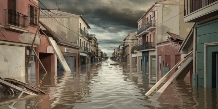 Inondations en Espagne : Un Coût Astronomique à Venir - Viral Mag Suite aux inondations dévastatrices en Espagne un coût astronomique est à prévoir pour lÉtat et les assureurs Découvrez lampleur des dégâts et les enjeux Viral Mag