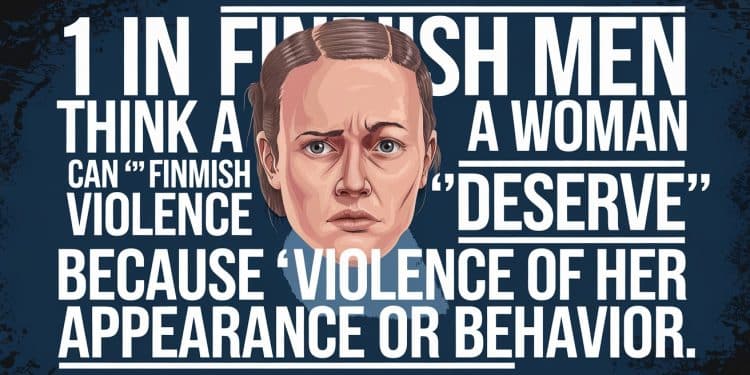 Inquiétante enquête : 1 Finlandais sur 5 excuse les violences faites aux femmes - Viral Mag Une étude choc révèle quen Finlande 20 des hommes pensent quune femme peut mériter dêtre violentée selon son apparence ou son comportement Le gouvernement appelle à un changement urgent des mentalités Viral Mag