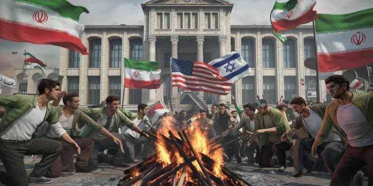 Iran : Manifestations anti-américaines pour l’anniversaire de la prise d’otages - Viral Mag 45 ans après la prise de lambassade américaine à Téhéran des milliers dIraniens manifestent contre les États Unis et Israël sur fond de tensions régionales Viral Mag