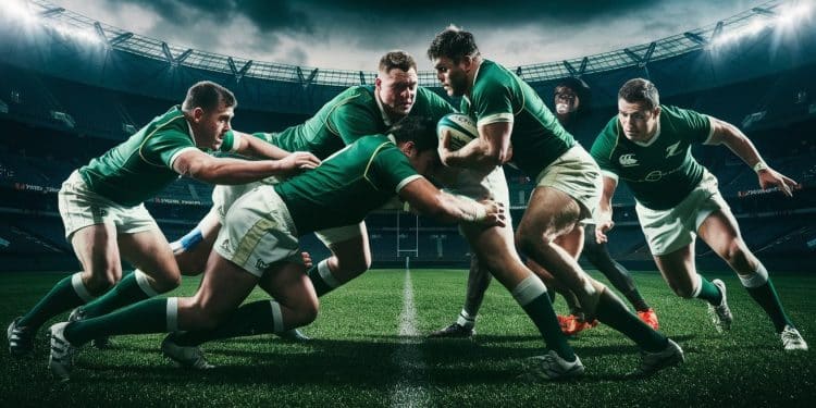 Irlande-Nouvelle-Zélande : Un Duel au Sommet du Rugby Mondial - Viral Mag Un an après leur affrontement épique en Coupe du Monde lIrlande et la Nouvelle Zélande se retrouvent pour un choc au sommet du rugby international Qui lemportera Viral Mag