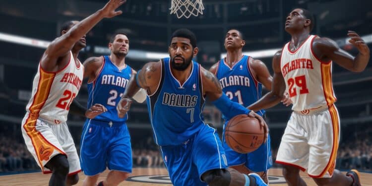Irréductible Dallas Remporte un Duel Intense Face aux Hawks - Viral Mag Les Mavericks de Dallas ont remporté une victoire acharnée 129 119 face aux Hawks dAtlanta grâce à une performance stellaire de Kyrie Irving Viral Mag