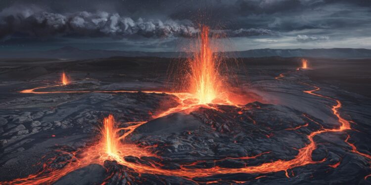 LIslande est à nouveau secouée par une éruption volcanique spectaculaire sur la péninsule de Reykjanes la septième en seulement un an   Viral Mag