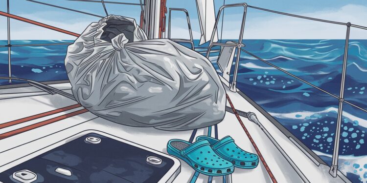 Jean Le Cam, Doyen du Vendée Globe, Retrouve ses Crocs Égarées - Viral Mag Le skipper Jean Le Cam 65 ans fait une découverte incongrue lors du Vendée Globe ses sandales Crocs cherchées une semaine étaient cachées dans sa poubelle Viral Mag