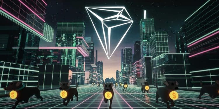 Justin Sun Mise sur TradFi et Memecoins Canines pour Tron - Viral Mag Justin Sun révèle sa vision pour Tron intégration TradFi via Chainlink memecoins canines et USDD comme alternative à Dai Exclusif CoinDesk Viral Mag
