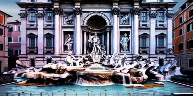 La Fontaine de Trevi en Rénovation Offre Une Expérience Insolite - Viral Mag Rome adapte la tradition du jet de pièces à la Fontaine de Trevi pendant ses travaux de rénovation Les touristes peuvent perpétuer le rituel dans une piscine provisoire Viral Mag