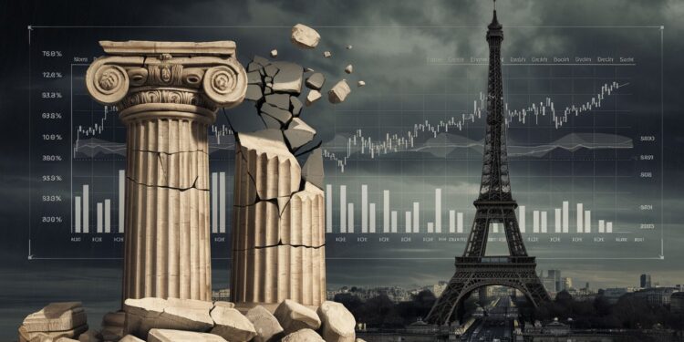 La France dépasse la Grèce : Le choc des taux d’emprunt ! - Viral Mag Les marchés financiers saffolent alors que la France voit son taux demprunt dépasser celui de la Grèce Les investisseurs sinquiètent de la situation politique française Découvrez les dessous de ce bouleversement économique Viral Mag