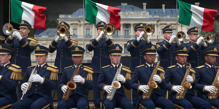 Lors dun dîner dÉtat à lÉlysée en lhonneur du couple présidentiel nigérian la Garde républicaine a interprété deux tubes hip hop nigérians suscitant lengouement sur les réseaux sociaux   Viral Mag