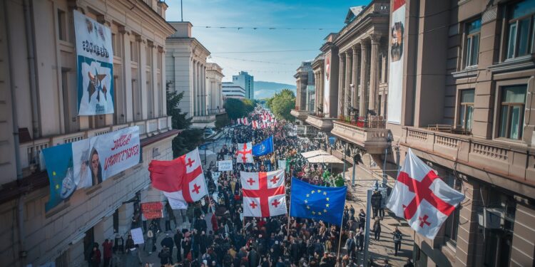 La Géorgie s’enfonce dans une crise post-électorale tendue - Viral Mag Avec plus de 40 arrestations de manifestants la Géorgie sombre dans une crise post électorale Découvrez les derniers développements de cette situation complexe Viral Mag