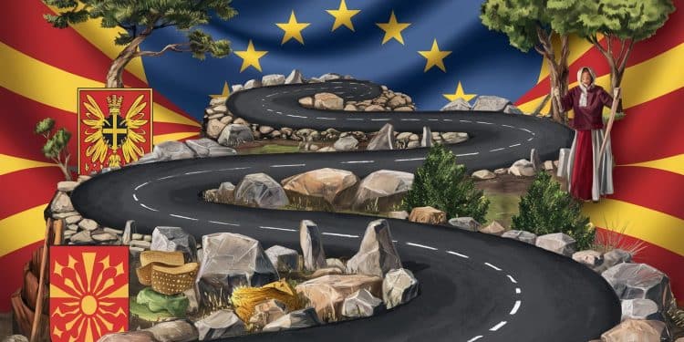 La Macédoine du Nord Vise une Adhésion à l’UE en 2030 - Viral Mag Malgré un différend avec la Bulgarie la Macédoine du Nord juge réaliste une entrée dans lUE dici 2030 Le ministre des Affaires étrangères macédonien se montre optimiste Viral Mag