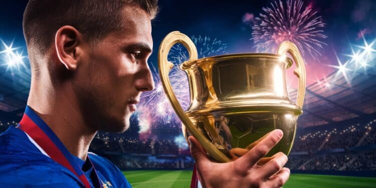 Lamine Yamal, 17 ans, sacré Golden Boy 2024 - Viral Mag Lamine Yamal prodige du FC Barcelone âgé de seulement 17 ans remporte le trophée du Golden Boy 2024 qui récompense le meilleur jeune joueur   Viral Mag