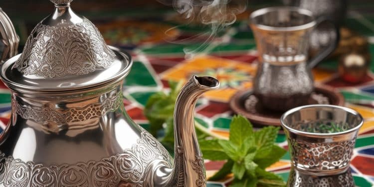 L’Art Ancestral du Thé à la Menthe Marocain : Une Tradition Vivante - Viral Mag Plongez dans lunivers envoûtant du thé à la menthe marocain Découvrez les secrets de sa préparation son histoire fascinante et sa place centrale dans la culture du Maghreb Viral Mag