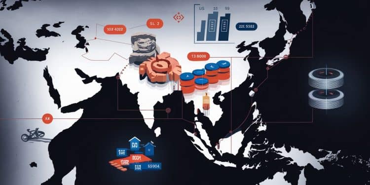 L’Asie se prépare au choc économique mondial de Trump - Viral Mag LAsie moteur économique du globe anticipe une guerre commerciale sino américaine déstabilisante Entre craintes et opportunités découvrez les enjeux du choc Trump pour le continent Viral Mag