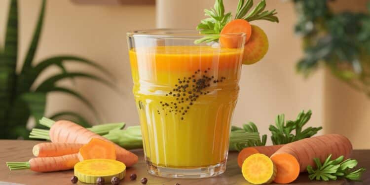 Le Jus Anti-Inflammatoire Ultime de Trader Joe’s - Viral Mag Découvrez le meilleur jus anti inflammatoire de Trader Joes selon une diététicienne Avec carotte curcuma et poivre noir profitez de ses bienfaits dès le matin Viral Mag