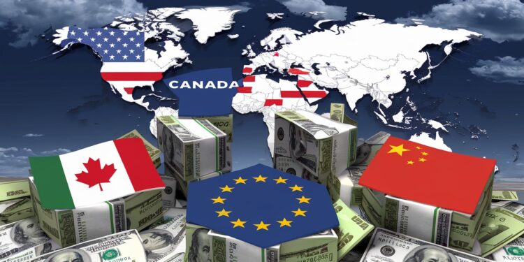 Le Monde Réagit Aux Droits De Douane De Donald Trump - Viral Mag Droits de douane de 25 annoncés par Trump contre le Canada et le Mexique malgré lUSMCA LEurope prête à riposter en cas de tensions Viral Mag
