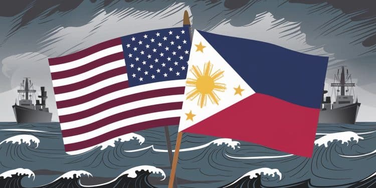 Le président philippin Marcos veut renforcer l’alliance avec les États-Unis - Viral Mag Le président philippin Marcos a exprimé son souhait de renforcer les liens militaires avec les États Unis lors dun entretien amical avec Trump Viral Mag