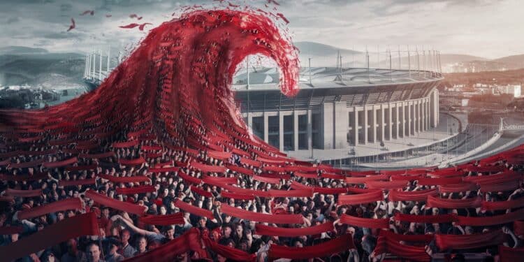 Le Stade Brestois fait déferler sa vague rouge à Barcelone - Viral Mag 24112024 Embarquez dans la vague rouge du Stade Brestois qui va déferler à Barcelone Supporters en nombre record tifo marche fan zone géante Malgré les restrictions vivez de lintérieur un déplacement historique Viral Mag