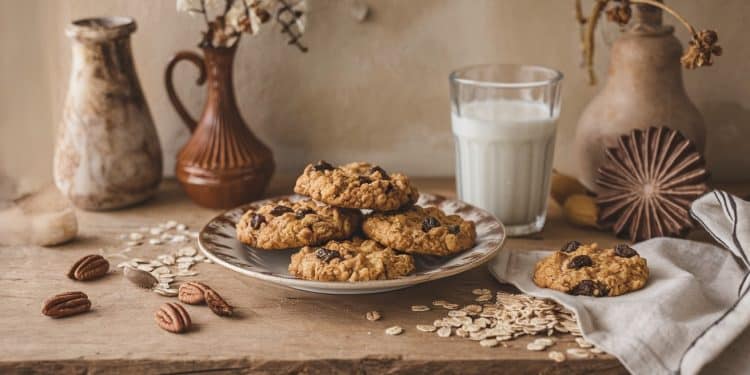 Les Cookies Oatmeal Raisin Pecan d’Ina Garten Qu’on Ne Peut Plus S’Arrêter de Faire - Viral Mag Découvrez la recette de cookies dIna Garten qui allie saveur et nutrition Avec des ingrédients simples ces biscuits à lavoine aux raisins et aux noix de pécan sont parfaits pour un en cas sain et délicieux Viral Mag