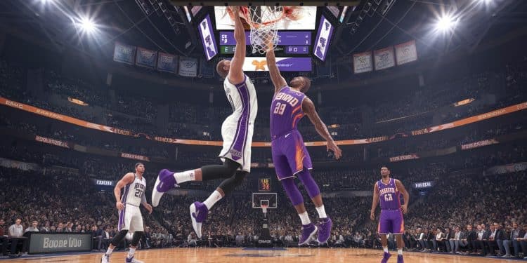 Les Kings mettent fin à la série de victoires des Suns - Viral Mag Dans un match intense les Sacramento Kings ont créé la surprise en stoppant la série de 7 victoires des Suns malgré un retour héroïque de Phoenix Fox et DeRozan ont brillé Viral Mag