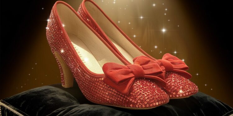 Une paire légendaire de chaussures du cinéma les souliers de rubis de Judy Garland dans Le Magicien dOz sera vendue aux enchères en décembre Retrouvés après avoir été volés il y a 20 ans leur prix pourrait atteindre 3 millions de dollars   Viral Mag