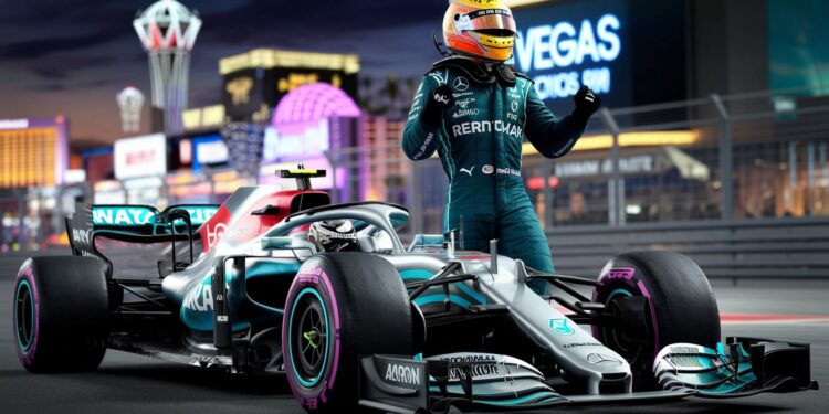 Lewis Hamilton Domine Les Essais à Las Vegas - Viral Mag Lewis Hamilton signe le meilleur chrono lors des essais du GP de Las Vegas Mercedes frappe fort dentrée Ferrari en embuscade Viral Mag