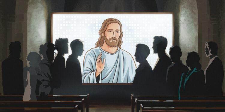 Une chapelle à Lucerne utilise une IA représentant Jésus pour interagir avec les fidèles suscitant des réactions mitigées Découvrez cette expérience pionnière et controversée   Viral Mag