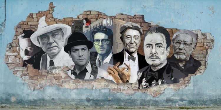 Lartiste français Ernest Pignon Ernest réalise une oeuvre éphémère dans les rues de La Havane en hommage à lécrivain cubain Alejo Carpentier   Viral Mag