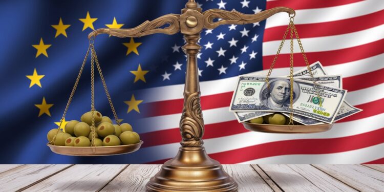 L’UE Saisit l’OMC Pour Compenser les Droits de Douane US Sur les Olives - Viral Mag LUE exige une compensation des Etats Unis à lOMC dans le conflit sur les droits de douane visant les olives espagnoles Découvrez les enjeux de cette bataille commerciale   Viral Mag