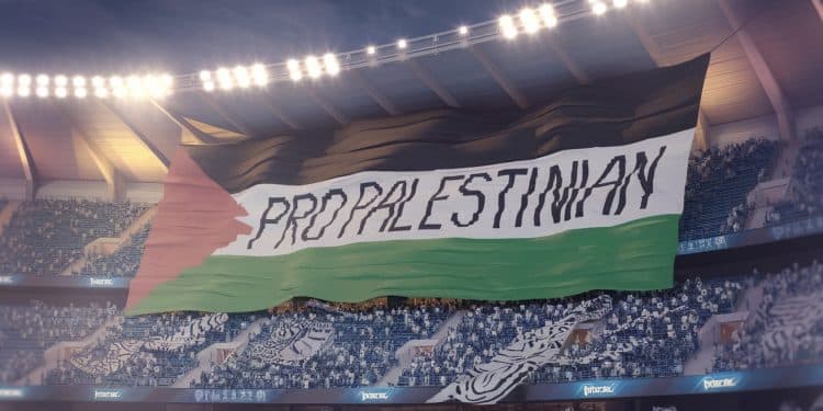 L’UEFA ne sanctionnera pas le PSG pour le tifo pro-palestinien - Viral Mag LUEFA ne poursuivra pas le PSG malgré la banderole pro Palestine déployée par les ultras Découvrez les réactions et les règles en vigueur Viral Mag