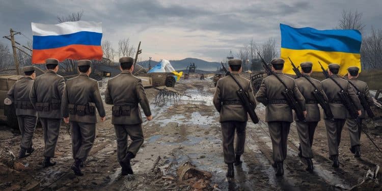 L’Ukraine s’alarme de l’arrivée imminente de 8000 soldats nord-coréens - Viral Mag LUkraine sinquiète de lenvoi imminent de 8000 soldats nord coréens sur le front russe Zelensky critique la réaction occidentale zéro Viral Mag