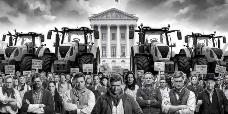 Manifestation d’Agriculteurs Contre la Taxe des Travaillistes au Pays de Galles - Viral Mag Des centaines dagriculteurs gallois protestent contre une nouvelle taxe sur la succession des exploitations agricoles annoncée par le gouvernement travailliste Viral Mag