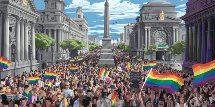 Des milliers de manifestants LGBT+ défilent à Buenos Aires protestant contre laustérité et lhostilité du gouvernement Milei perçues comme discriminatoires   Viral Mag