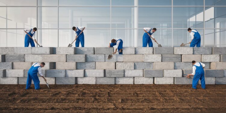 Colère des agriculteurs  un mur de parpaings construit devant linstitut Inrae Les agriculteurs dénoncent un manque de soutien Découvrez les détails de cette action coup de poing   Viral Mag