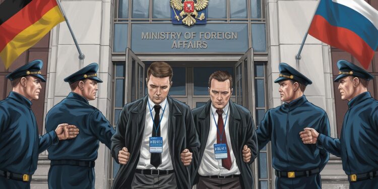 La Russie expulse deux journalistes allemands en représailles à une prétendue fermeture du bureau moscovite de Pervy Kanal par Berlin ce que le gouvernement allemand dément fermement   Viral Mag