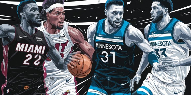NBA : Le Heat de Miami Surprend Les Timberwolves 95-94 - Viral Mag Revivez un match haletant où le Heat de Miami a arraché une victoire 95 94 face aux Timberwolves du Minnesota dans les derniers instants Viral Mag